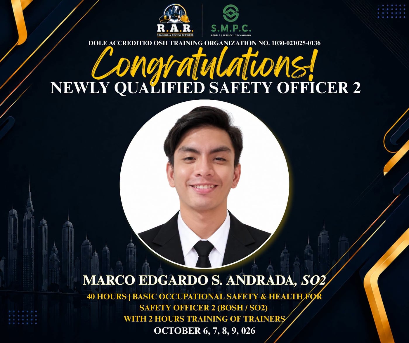 BOSH (SO2) · Oct 6, 7, 8, 9, 2026