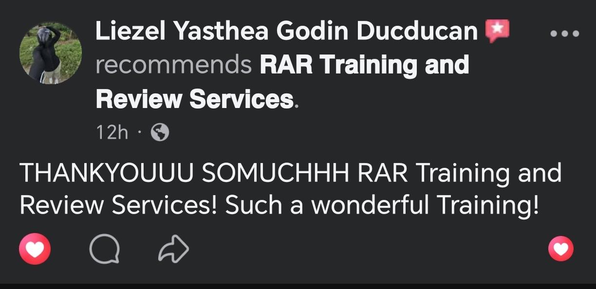 Review from Liezel Ducducan